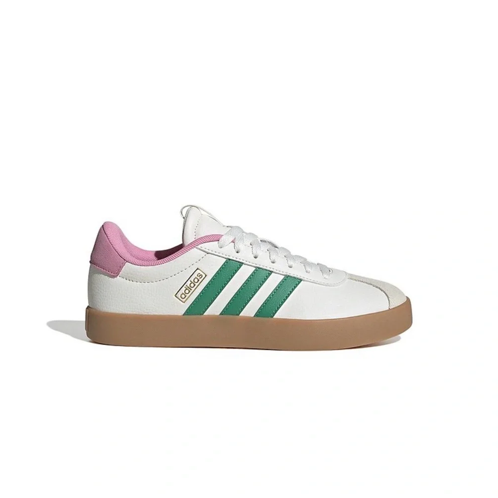 adidas Women's Sneakers White Green Pink - Picture 2 of 6